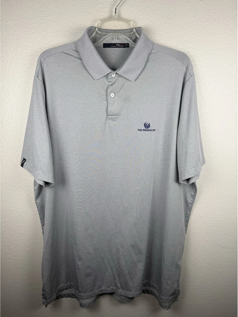 RLX Ralph Lauren Polo XL Gray Performance Golf Shirt The Phoenician Resort